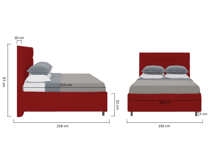 Размер кровати кинг и квин